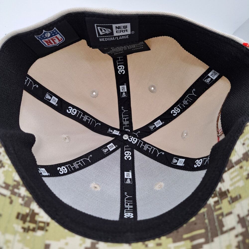 Kansas City Chiefs 2023 Salute To Service New Era 39THIRTY Size M-L Hat Cap NFL - Picture 15 of 16